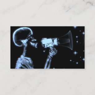 Esqueleto de rayos X de gran Invitación - Azul