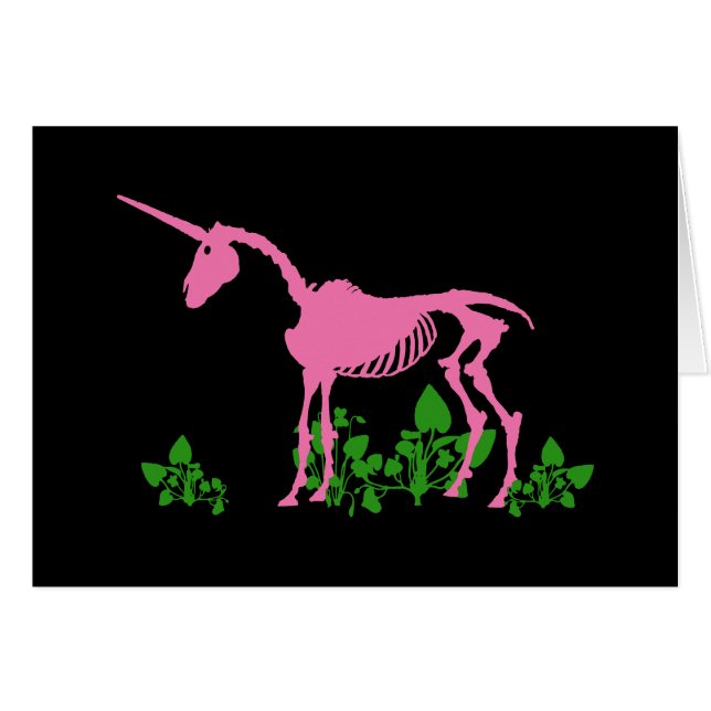 Esqueleto de unicornio rosa (Anverso (Horizontal))