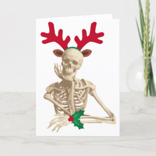 esqueleto del reno del navidad