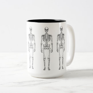 Esqueleto del vintage del inconformista taza del