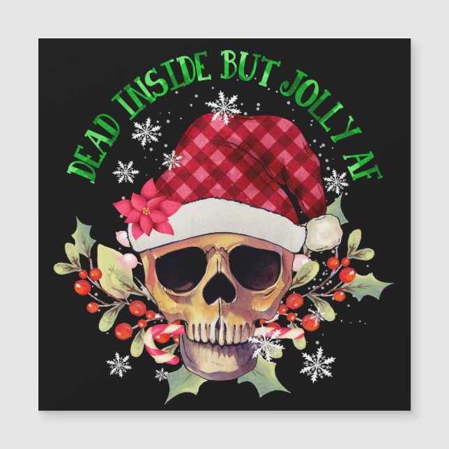 Esqueleto divertidísimas escenas de Navidad feas (Anverso)