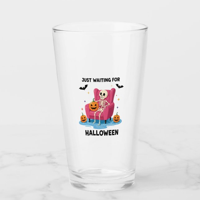 Esqueleto esperando Halloween (Anverso)