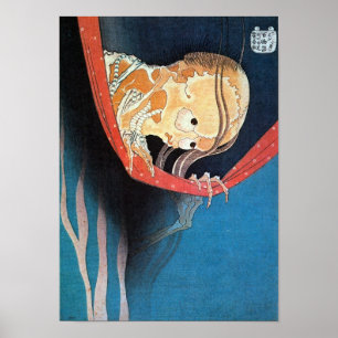 Esqueleto Fantasma, Póster de Hokusai