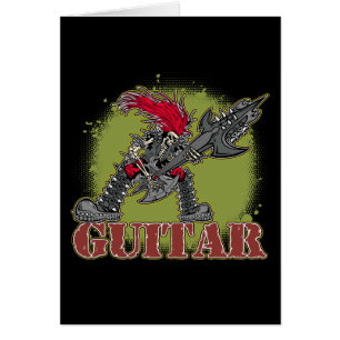 Esqueleto que toca la guitarra eléctrica