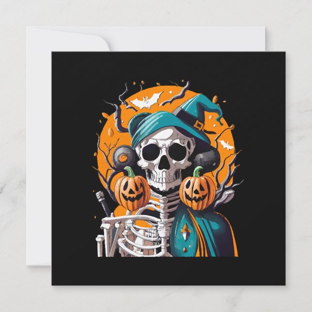 Esqueleto y calabaza (Anverso)