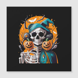Esqueleto y calabaza