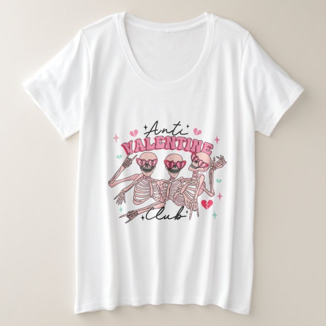 Esqueletos anti Día de San Valentín Mujeres (Anverso del diseño)
