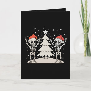 Esqueletos Bailando de Navidad Góticamente Fiesta 