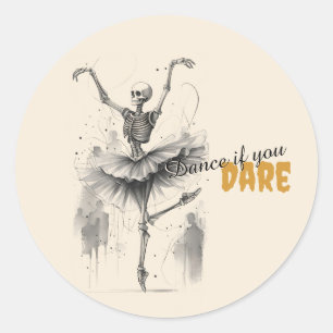 Esqueletos bailarines Pegatinas de baile Hallowe'e