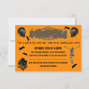 Esqueletos del lado aterrador - Invitación a la fi