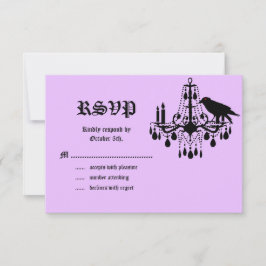 Esqueletos glamorosos RSVP púrpura