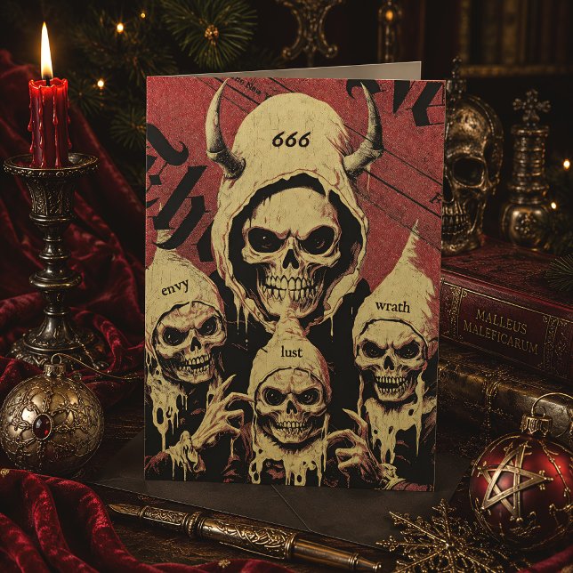 Esqueletos ocultos y Navidad gótica de terror del  (Subido por el creador)