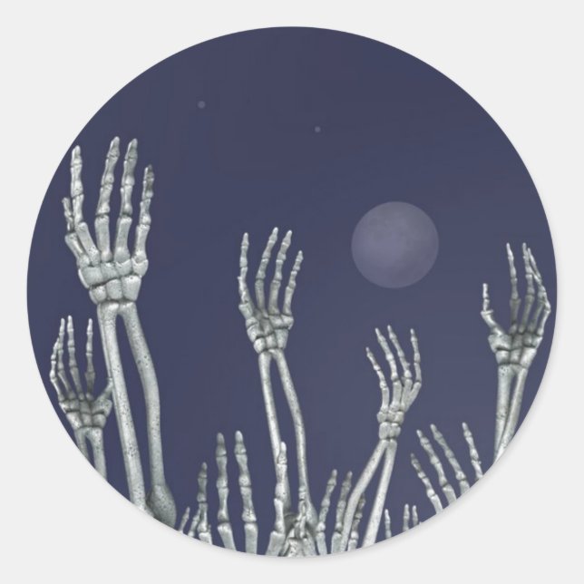 Esqueletos - Pegatinas de Halloween (Anverso)