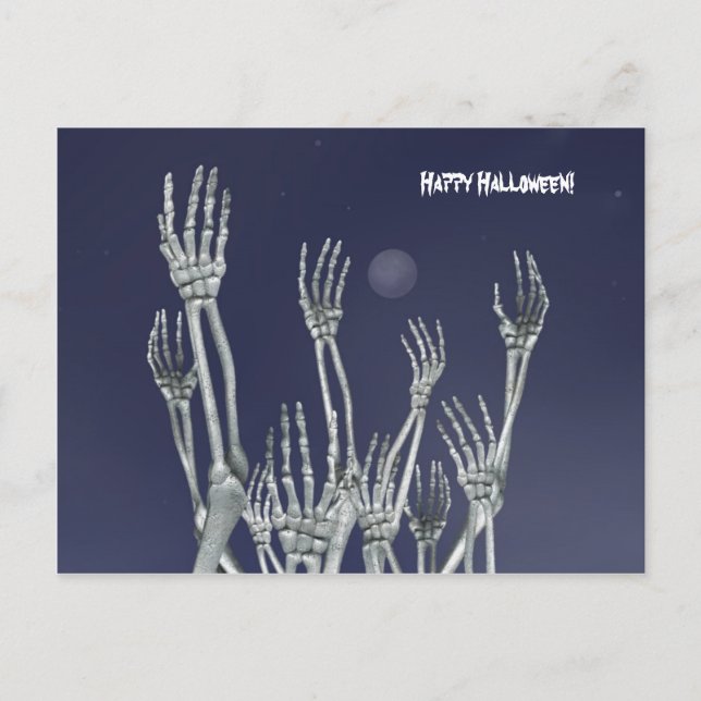 Esqueletos - Postales de Halloween (Anverso)