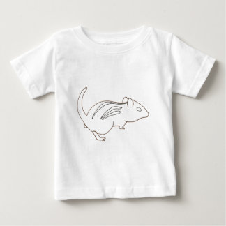 Esquema de dibujo de chipmunk en camisetas