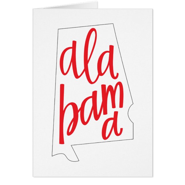 Esquema del estado de Alabama (Frente)