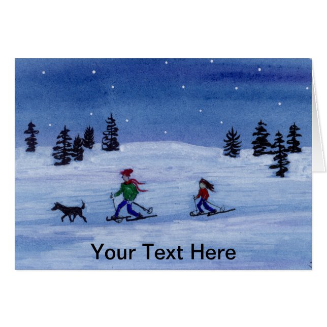 Esquí a través del campo (Anverso (Horizontal))