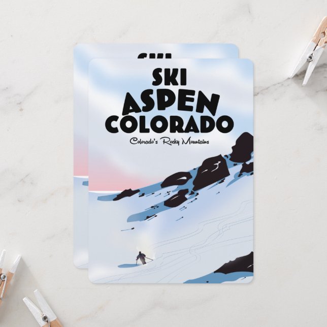 Esquí Aspen Colorado (Anverso/Reverso In Situ)