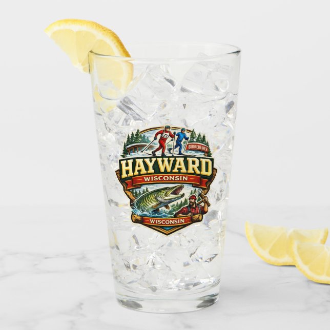 Esquí Birkebeiner vintage Hayward Wisconsin (Anverso (hielo))