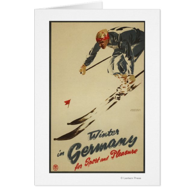 Esquí de descenso - Promo de deportes y placer (Frente)