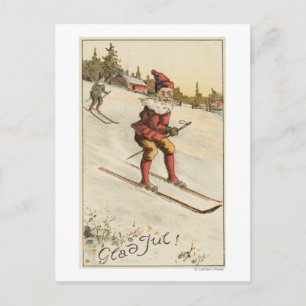 Esquí de GreetingSanta del navidad