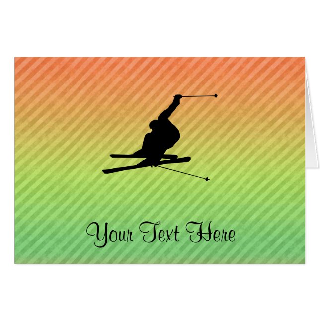 Esquí de la nieve (Anverso (Horizontal))