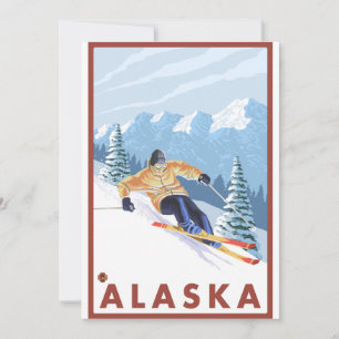 Esquí de nieve cuesta abajo - Alaska