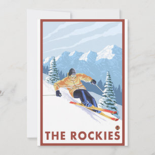 Esquí de nieve cuesta abajo - Las Rockies