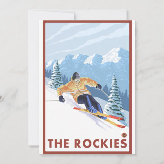 Esquí de nieve cuesta abajo - Las Rockies