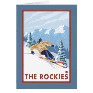 Esquí de nieve cuesta abajo - Las Rockies