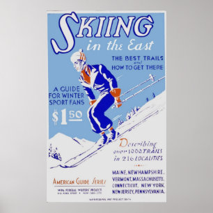 Esquí Poster Viaje Vintage Ad Retro Impresiones