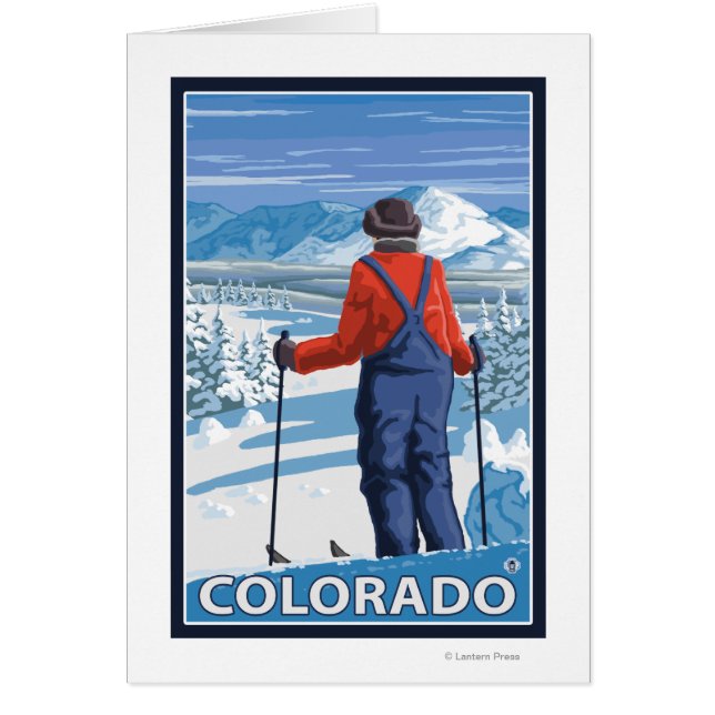 Esquiador Admiring Colorado (Frente)