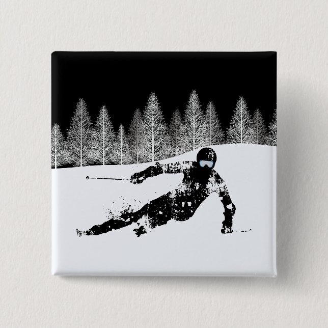 Esquiador Pro, botón Ski Snowboard (Anverso)
