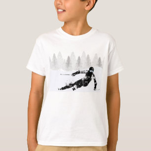 Esquiador profesional, camiseta para snowboard