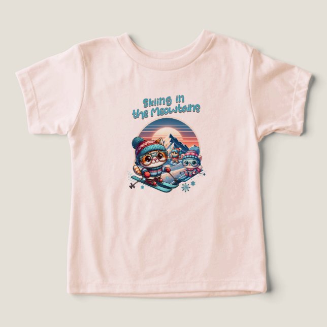 Esquiando gatos en las Meowtains (Diseño delantero )