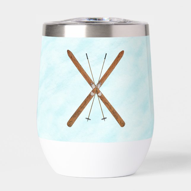 Esquíes De Campo En Nieve (Frente)