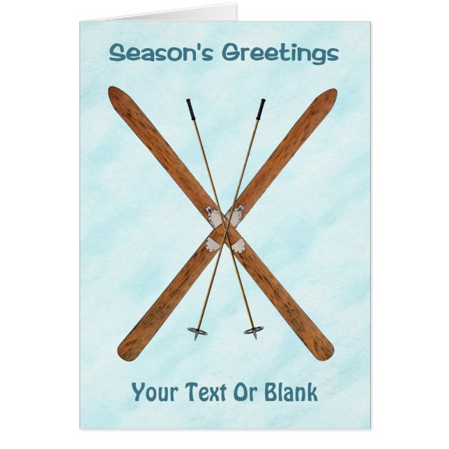 Esquíes De Campo En Nieve (Frente)