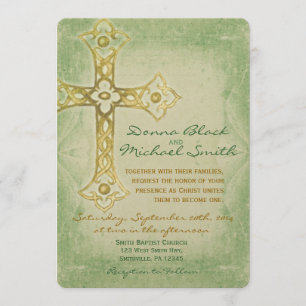 Esquina cruzada Invitaciones a bodas religiosas