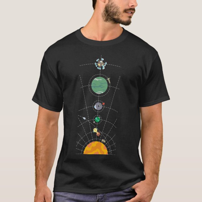 Esquina de sistema cardíaco exterior camiseta esen (Anverso)