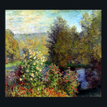 Esquina del Jardín por impresión en moneta<br><div class="desc">"A Corner of the Garden" es una hermosa pintura al óleo del artista impresionista Claude Monet,  c. 1876.</div>