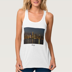 Esquina nocturna Chicago Pano Tank Top