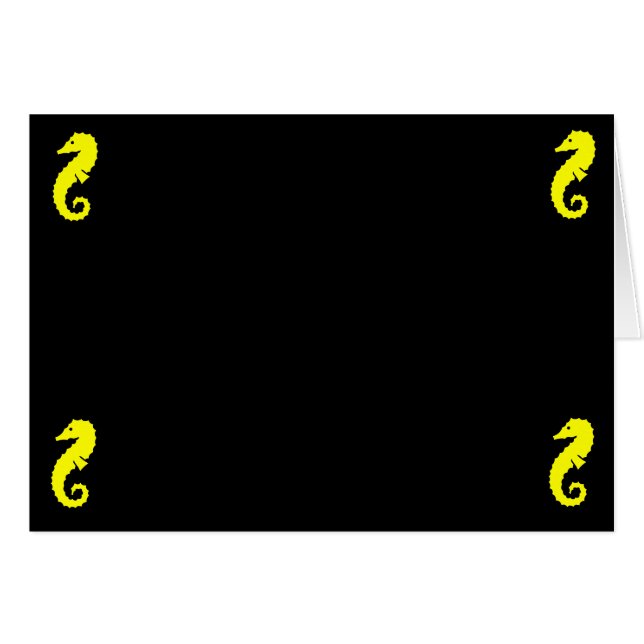 Esquinas del Seahorse 4 de Glow_Yellow del océano (Anverso (Horizontal))