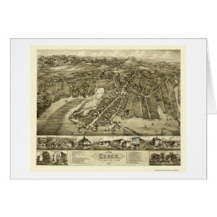 Essex, mapa panorámico del CT - 1881