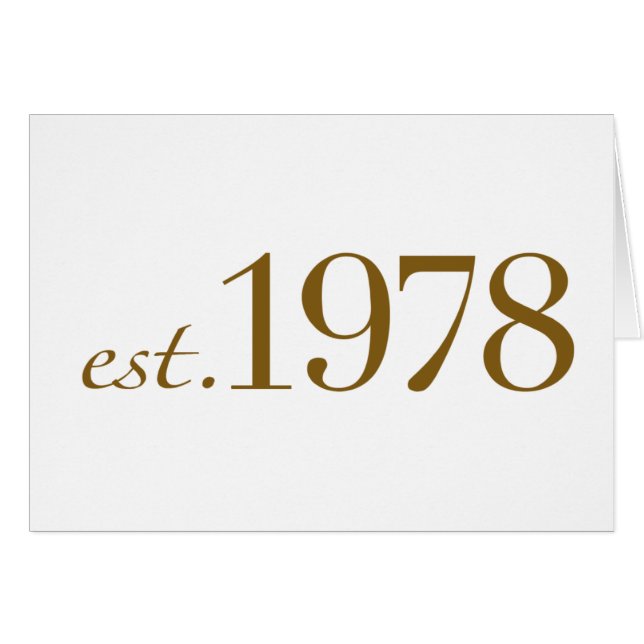 Est 1978 (Anverso (Horizontal))