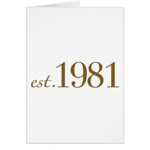 Est 1981 (año del nacimiento)