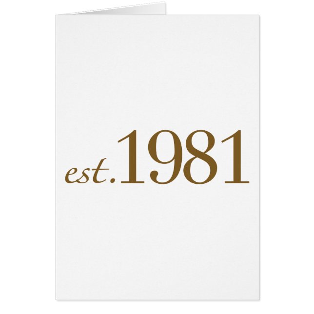 Est 1981 (año del nacimiento) (Frente)
