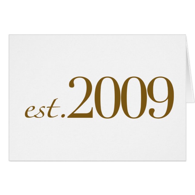 Est 2009 (Anverso (Horizontal))