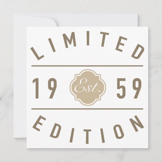 Est. Edición limitada de 1959 (Anverso)