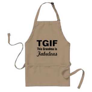 Esta abuela de TGIF es delantal fabuloso