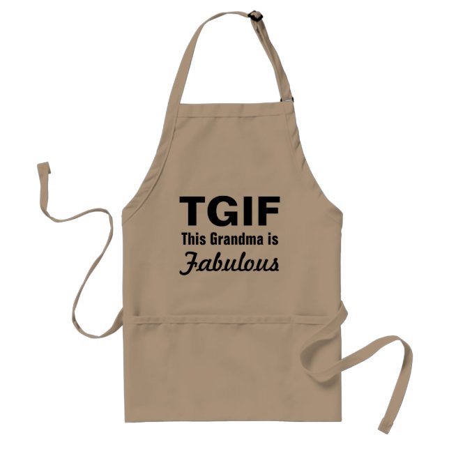 Esta abuela de TGIF es delantal fabuloso (Frente)